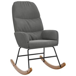 vidaXL Houpac&iacute; křeslo tmavě &scaron;ed&eacute; samet