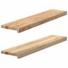 vidaXL Okenn&iacute; parapety 2 ks neo&scaron;etřen&eacute; 90x20x2cm masivn&iacute; dubov&eacute; dřevo
