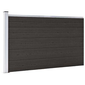 vidaXL Plotov&yacute; d&iacute;lec WPC 175 x 105 cm čern&yacute;