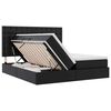 vidaXL Postel s &uacute;ložn&yacute;m prostorem a LED osvětlen&iacute;m Čern&aacute; 180 x 200 cm