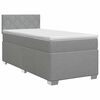 vidaXL Postel boxspring s matrac&iacute; Světle &scaron;ed&aacute; 80 x 200 cm Textil
