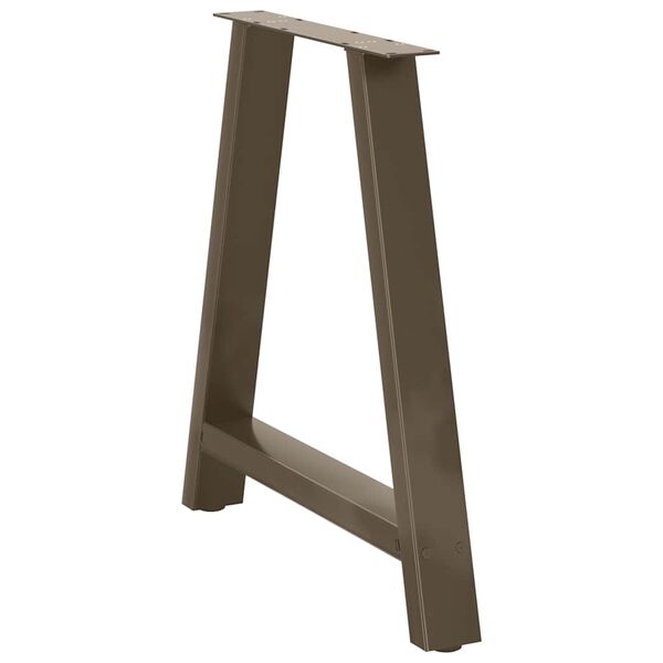 vidaXL Nohy k j&iacute;deln&iacute;mu stolu ve tvaru A, 2 ks, 80 x (72-73) cm, ocel