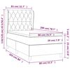 vidaXL Box spring postel s matrac&iacute; tmavě zelen&aacute; 80 x 200 cm samet