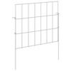 vidaXL Zahradn&iacute; plot se sloupky 24 ks 35 x 30 cm Pozinkovan&aacute; ocel