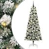 vidaXL Uměl&yacute; Skl&aacute;dac&iacute; V&aacute;nočn&iacute; Strom 300 LED Zelen&aacute; a b&iacute;l&aacute; 240 cm