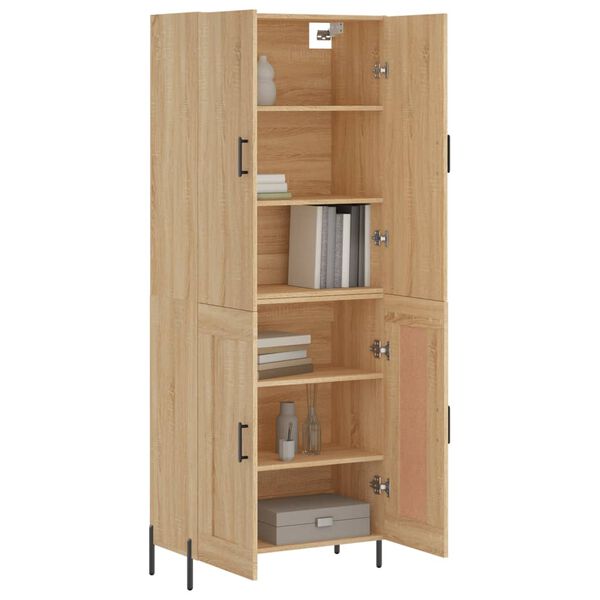 vidaXL Skř&iacute;ň highboard dub sonoma 69,5 x 34 x 180 cm kompozitn&iacute; dřevo