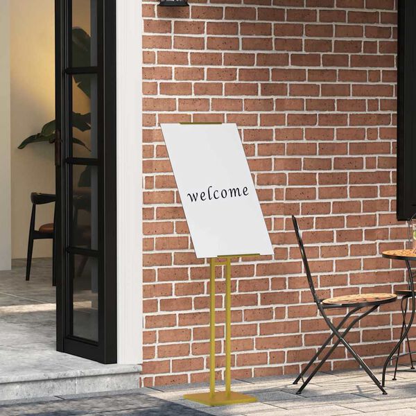 vidaXL St&aacute;nky pro veletrhy 2 pcs Zlat&aacute; 26,5 x 26,5 x 150 cm Ocel