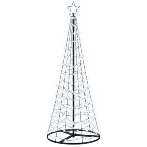 vidaXL LED spir&aacute;lov&yacute; v&aacute;nočn&iacute; stromek s podstavcem EKENAS 180 cm