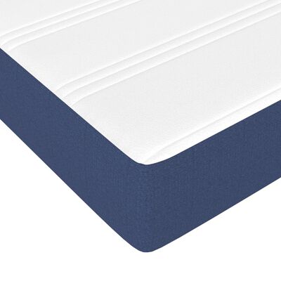 vidaXL Taštičková matrace modrá 180 x 200 x 20 cm textil