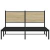 vidaXL Kovov&yacute; r&aacute;m postele bez matrace dub sonoma 137x190 cm