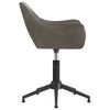 vidaXL Otočn&aacute; kancel&aacute;řsk&aacute; židle tmavě &scaron;ed&aacute; samet