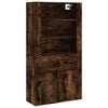 vidaXL Skř&iacute;ň highboard kouřov&yacute; dub kompozitn&iacute; dřevo