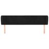 vidaXL Čelo postele typu u&scaron;&aacute;k čern&eacute; 203x23x78/88 cm samet