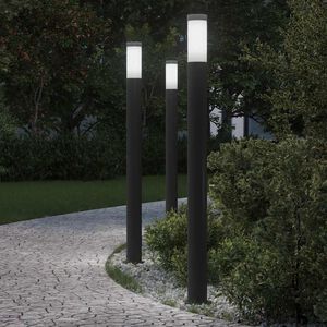 vidaXL Sloupkov&aacute; světla 3 ks 110 cm nerezov&aacute; ocel IP44