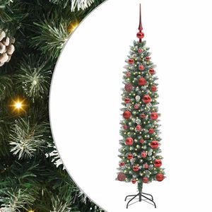 vidaXL Uměl&yacute; &scaron;t&iacute;hl&yacute; v&aacute;nočn&iacute; strom Zelen&aacute; a b&iacute;l&aacute; 120 cm