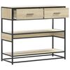 vidaXL Konzolový stolek dub sonoma 90x35x80 cm kompozitní dřevo