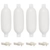 vidaXL Lodn&iacute; n&aacute;razn&iacute;k 4 ks b&iacute;l&yacute; &Oslash; 16 x 58 cm PVC