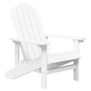 vidaXL Zahradn&iacute; křeslo Adirondack HDPE b&iacute;l&eacute;
