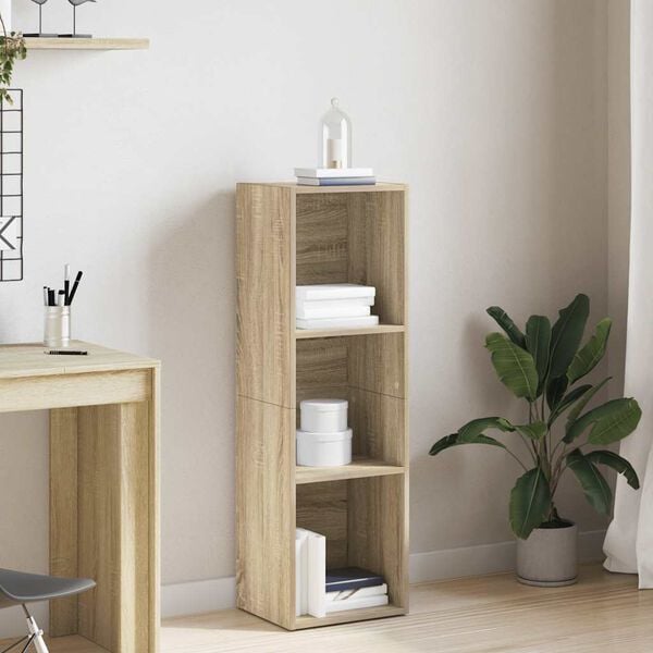 vidaXL Knihovna / TV stolek dub sonoma 36 x 30 x 114 cm dřevotř&iacute;ska