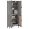 vidaXL Skř&iacute;ň highboard &scaron;ed&aacute; sonoma 69,5 x 34 x 180 cm kompozitn&iacute; dřevo