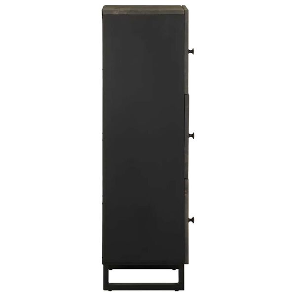 vidaXL Skříň highboard černá 40x33x110 cm masivní mangovníkové dřevo