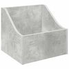 vidaXL Krabice na LP desky Betonově &scaron;ed&aacute; 37 x 33 x 32 cm