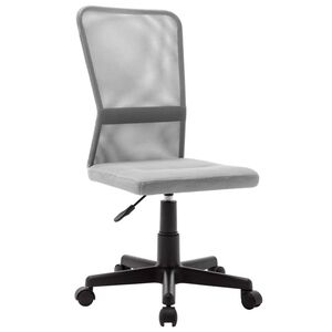 vidaXL Kancel&aacute;řsk&aacute; židle &scaron;ed&aacute; 44 x 52 x 100 cm s&iacute;ťovina textil
