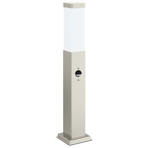 vidaXL Sloupkov&eacute; sv&iacute;tidlo se senzorem 50 cm nerezov&aacute; ocel IP44