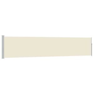 vidaXL Zatahovac&iacute; bočn&iacute; mark&yacute;za/z&aacute;stěna na terasu 100 x 500 cm kr&eacute;mov&aacute;