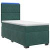 vidaXL Postel boxspring s matrac&iacute; Tmavě zelen&aacute; 100 x 200 cm Samet