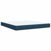 vidaXL Box spring postel s matrac&iacute; modr&aacute; 180 x 200 cm samet
