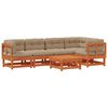 vidaXL Zahradn&iacute; lounge set 6 pcs Voskově Hněd&aacute; Masivn&iacute; borovice
