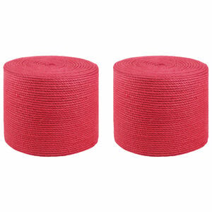 vidaXL 2 ks 2 mm Červen&aacute; 100% jute Tossa