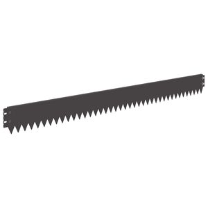 vidaXL Obruba tr&aacute;vn&iacute;ku s ohnutou horn&iacute; hranou 10 ks 103x10cm Ocel