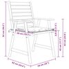 vidaXL Zahradn&iacute; j&iacute;deln&iacute; židle s podu&scaron;kami 4 ks masivn&iacute; ak&aacute;ciov&eacute; dřevo
