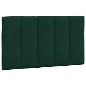 vidaXL Pol&scaron;t&aacute;ř na čelo postele Hanko tmavě zelen&yacute; 80 cm samet