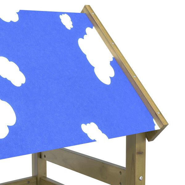 vidaXL Hern&iacute; věž Hněd&aacute; 52,5 x 110,5 x 215 cm Pevn&eacute; impregnovan&eacute; dřevo