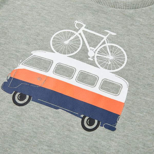 Dětsk&aacute; mikina světle khaki melanž 128