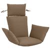 vidaXL Adirondack pol&scaron;t&aacute;ř PUTTEN 100% polyester Taupe 60 x 145 x 10 cm