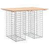 vidaXL Zahradn&iacute; stůl gabion design 100 x 70 x 72 cm masivn&iacute; borovice