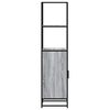vidaXL Skříň highboard šedá sonoma 35,5x35x139 cm kompozit a kov