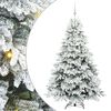 vidaXL Uměl&yacute; v&aacute;nočn&iacute; stromeček s 300 LED diodami B&iacute;l&aacute; 180 cm PE a PVC