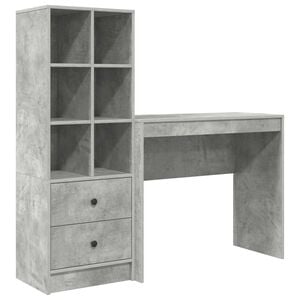 vidaXL Stůl Betonově &scaron;ed&aacute; 135,5 x 40 x 127 cm 2 ks