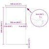 vidaXL Sprchov&aacute; roleta s kazetou 130x240 cm &Scaron;&iacute;řka l&aacute;tky 126 cm