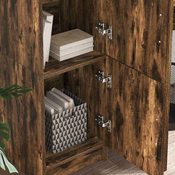 vidaXL Vysoký bufet Kouřový dub 31.5 x 32 x 122.5 cm