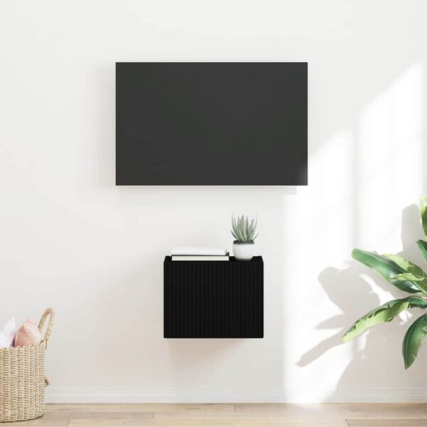 vidaXL TV wall cabinet Černá 60 x 31 x 29.5 cm kompozitní dřevo