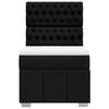 vidaXL Box spring postel s matrac&iacute; čern&aacute; 90x200 cm textil