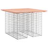 vidaXL Zahradn&iacute; stůl gabion design 100 x 102 x 72 cm masivn&iacute; dřevo douglaska