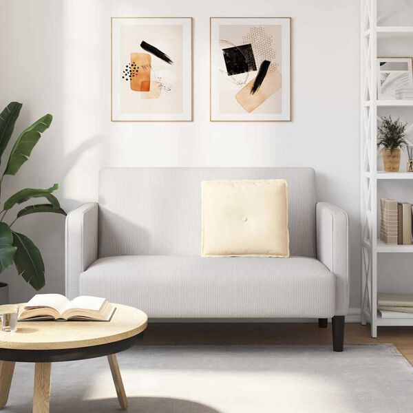 vidaXL Pol&scaron;t&aacute;ř na z&aacute;da Kr&eacute;mov&aacute; 50 x 45 cm Žebrovan&aacute; l&aacute;tka