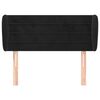 vidaXL Čelo postele typu u&scaron;&aacute;k čern&eacute; 93x23x78/88 cm samet